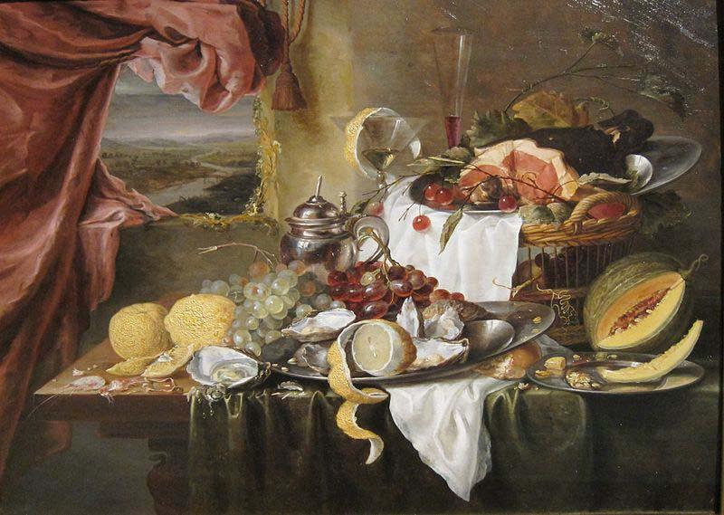 Laurens Craen Still Life with Imaginary View oil painting image